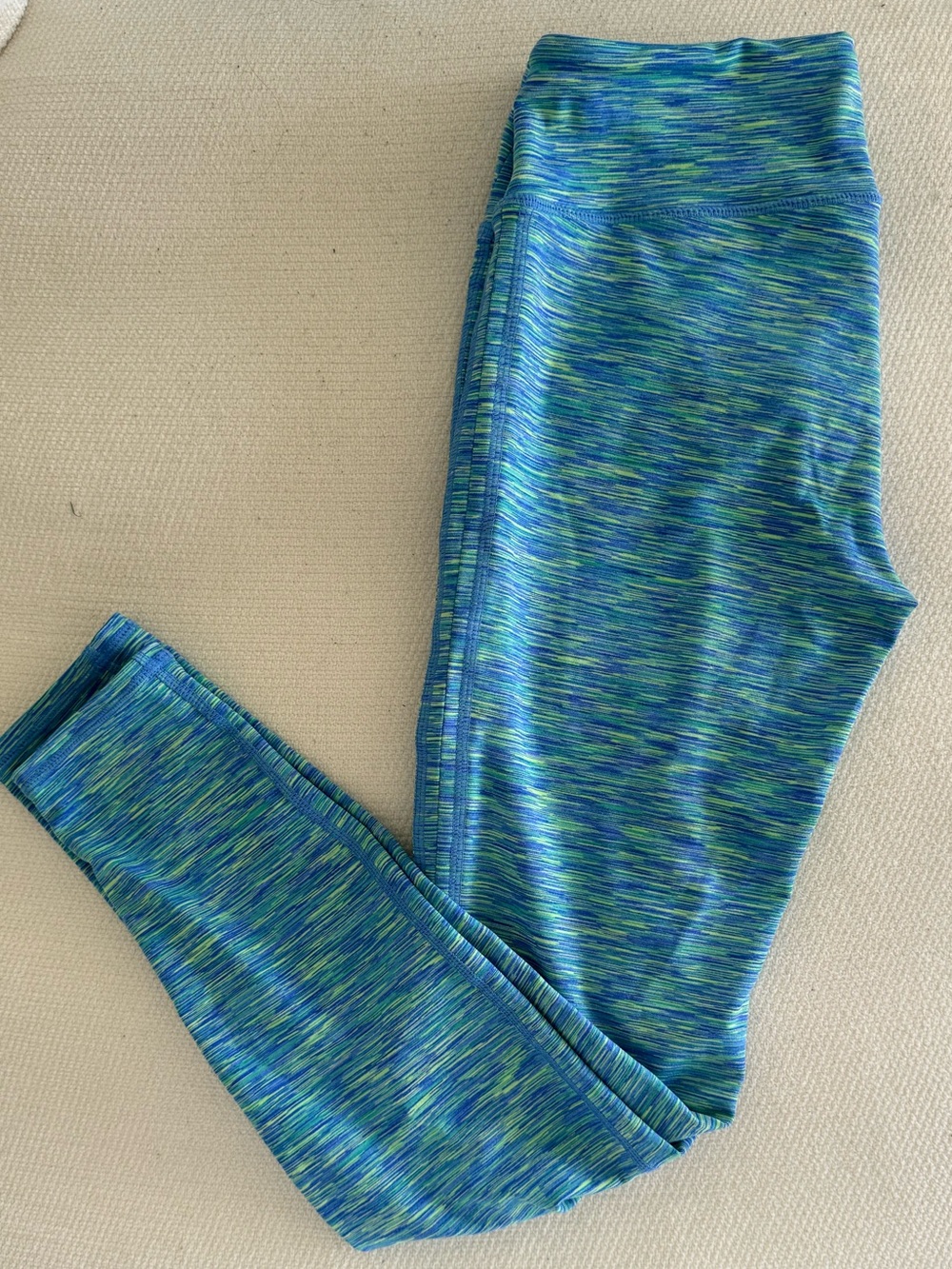 Lilly Pulitzer Blue and Green Luxletic Leggings